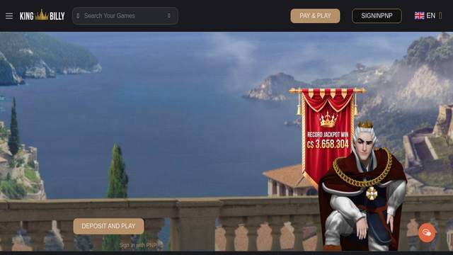 King Billy casino screenshot